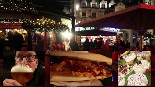 Beer and Bratwurst in Belgium and Buying Nougat  Christmas Market in Gent 2023  Jan Tom Yam [upl. by Darby756]