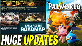 Palworld HUGE NEW Updates The Future of Palworld Roadmap PvP Crossplay Raids  New Patch Out Now [upl. by Arrotal498]