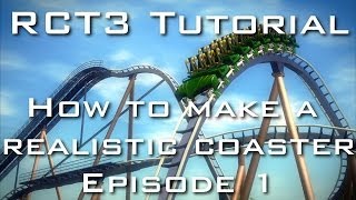 RCT3 Tutorial  How To Make A Realistic Coaster  Episode 1  Layout [upl. by Diane]