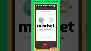 Mindset by Carol Dweck Audiobook  60 Second Summary shorts books shortsfeed [upl. by Strade]