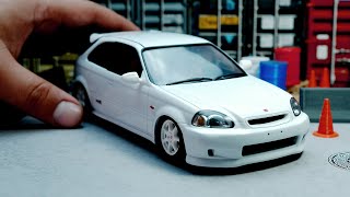 Building a Honda Civic Ek9 Type R Model Car Stock Version  Full Build  Step by Step [upl. by Ladnor]