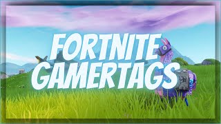 Best Fortnite Gamertags in 2023 Not Taken [upl. by Kalin]