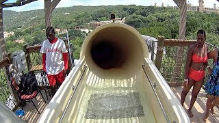 Exciting Boomerango Slide at Valley of Waves Sun City [upl. by Rollet]