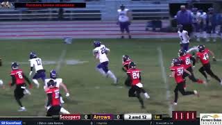 Watertowns Spencer Wientjes rips off a 64yard touchdown against Sturgis [upl. by Ahsitam]