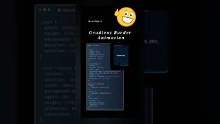 Gradient border animationshorts youtubeshortsviralvideo viralshortsforyoucoding tipsandtricks [upl. by Enrichetta]