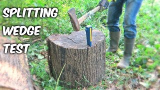 Split wood with a log splitter  GardenFork [upl. by Flannery]