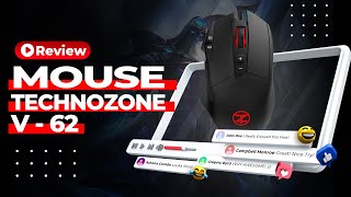 Techno Zone Gaming Mouse V62  مراجعة كاملة [upl. by Tihw]