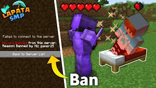 How I Banned my Enemy by using Bed in Minecraft Lapata SMP S316 [upl. by Swigart]