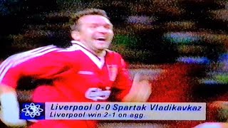 LFC Vs SPARTAK VLADIKAVKAZ 00 ANFIELD Second Leg reply 21 agg Uefa Cup 1995 [upl. by Zandra]