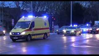 Tournai Ambulance Ty04  SMUR CHWAPI  Police Fédérale de la Route [upl. by Topliffe]