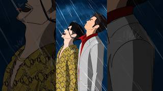 Kiryu and Majima in rain Goku amp Vegeta meme yakuza0 yakuza yakuzalikeadragon [upl. by Abbi]