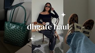 DHGATE DESIGNER HAUL GOYARD MINI TOTE CELINE SUNGLASSES amp ADIDAS SAMBAS [upl. by Remat518]