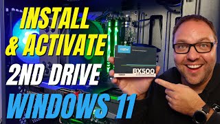 How to Install amp Activate a Second Drive on a Windows 11 PC [upl. by Ajak]