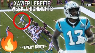 Xavier Legette EVERY ROUTE from NFL Debut vs Saints 👀  NFL Week 1 Highlights [upl. by Eraste661]