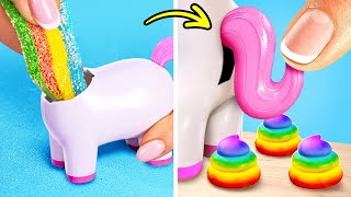 SchokoladenRegenbogenEinhornBonbon 🦄😋 Kreative Ideen und FidgetSpielzeuge [upl. by Draillih]