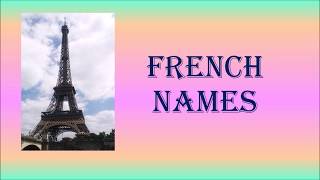 French given first names [upl. by Yettie]