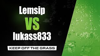 Lemsip vs Lukass833  Keep Off The Grass  Red Alert Remastered Quick Match [upl. by Yxel]