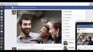 How to change old Facebook Design to the new Newsfeed Design 2013 [upl. by Yral]