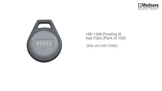 HID 1346 ProxKey III Key Fobs Pack of 100 AC HID 1346C [upl. by Eob]