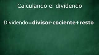 Calcula el dividendo [upl. by Tracee990]