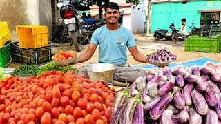 Today I Bought 100kg TOMATOES AND 50kg BAIGAN How Much I Earn After Selling [upl. by Enelia]