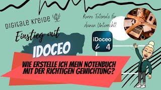 iDoceo Tutorial für Lehrer  Digitaler Lehrerplaner  wie erstelle ich ein Notenbuch mit Gewichtung [upl. by Notelrahc82]