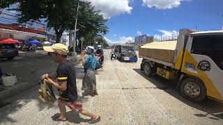 Philippines Commonwealth Avenue ride with jeepney [upl. by Tessie560]