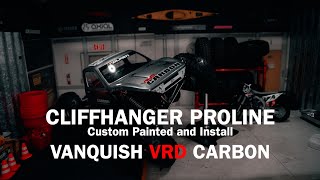 CRAWLER BODY CLIFFHANGER PROLINE PAINTED AND INSTALL ON VANQUISH VRD CARBON SCALE 110 [upl. by Soiritos]