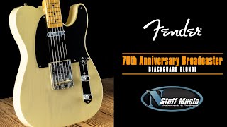 Fender 70th Anniversary Broadcaster  Blackguard Blonde  InDepth Demo [upl. by Nahbois]