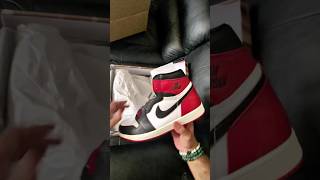 Jordan 1 Black Toe Reimagined Sneaker Unboxing [upl. by Irollam888]