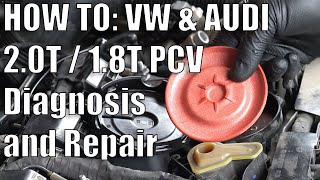 How test and repair VW  Audi 20T 18T PCV valve with an RKX upgraded PCV valve [upl. by Anelah]