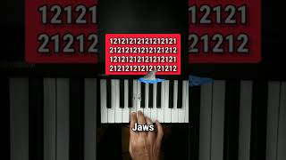 Theme from Jaws piano tutorial [upl. by Walker]