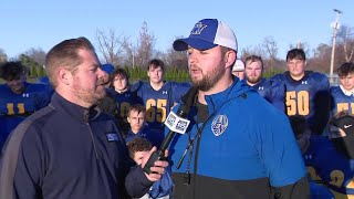 Alex Stewart full interview at East Noble football practice on 111224 [upl. by Aidil]