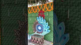 pelli kuthuru backdrop decoration event decoration marriage haldi viral ytshorts [upl. by Ladnar]