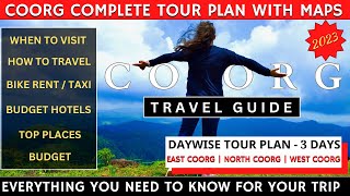 COORG Tour Guide 2023  Coorg Tourist Places  Things To Do In Madikeri  3 Days Itinerary [upl. by Brothers]