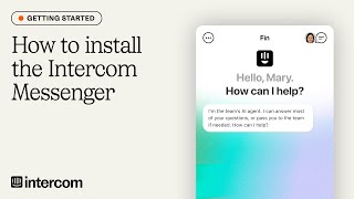 How to install the Intercom Messenger [upl. by Ruscio]