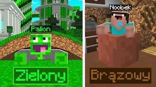 KOLOROWY CHOWANY w Minecraft 🟢🟤 [upl. by Yngad]