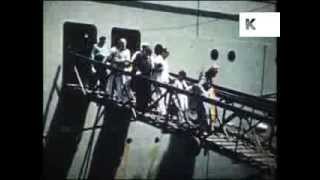 1950s Mumbai Harbour Passengers off Cruise Ship Bombay India Archive Footage [upl. by Metzger]