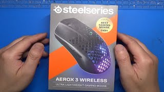 【帝亿电竞】赛睿Aerox 3 wireless鼠标拆解及微动更换视频 [upl. by Dnaltiak]