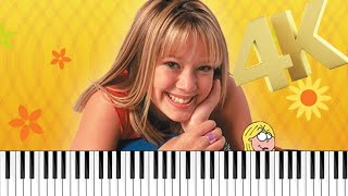 Disney Channel  Lizzie McGuire Theme Song Easy Tutorial 4K [upl. by Mylan725]