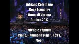 With Adriano Celentano Arena di Verona Lemozione non ha voce Papadia Michele Piano Keys [upl. by Wallach]