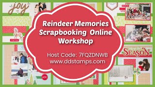 Stampin Up Reindeer Memories Online Workshop [upl. by Kurt]