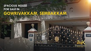 Spacious House for Sale in Gowrivakkam Sembakkam  30 Feet Road Frontage  24K Realtors 🏠 [upl. by Balas]