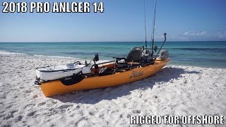 Hobie Pro Anlger 14 Rigged for Offshore Kayak Fishing PCB [upl. by Ddahc]