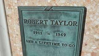 Actor Robert Taylor Grave Court of Freedom Forest Lawn Memorial Park Glendale California USA 2023 [upl. by Yerffoeg]