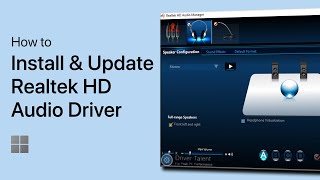 How To Install amp Update Realtek HD Audio Driver  Windows 11 [upl. by Niknar549]