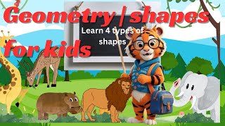 Learn Shapes for Children with Fun  Learn 2D Geometric Shapes [upl. by Teleya403]