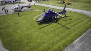 AscTec Falcon 8 2012 UAV aerial video of EC155 Helicopter shot with Sony NEX5N [upl. by Caylor]