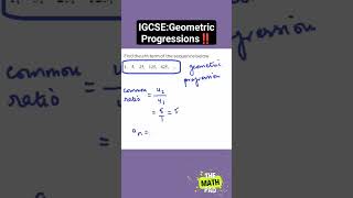 Finding Nth Term  Geometric Progression  IGCSE  Sequences satmath satprep igcsemaths fyp [upl. by Bevvy]