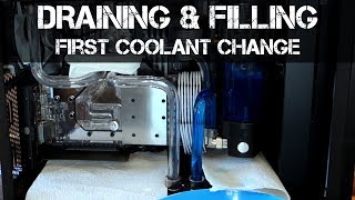 FIRST COOLANT CHANGE  Draining Distilled Water amp Filling with Coolant [upl. by Winterbottom27]